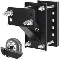 Gadfish Spare Tire Carrier Spare Tire Mount Boat Trailer Carrier Bracket Heavy Duty Lock Holder Fits 4 & 5 & 6 Lugs Trailer Wheels On 4 ""  4.5 ' '  4.75 ' '  5 ' ' And 5.5 ' ' Bolt Patterns Holds Up To 150 Lbs