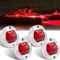 Boaton Boat Led Night Fishing Lights  Courtesy Lights  Deck Lights  Marine Boat Led Lights  Boat Interior Lights  Yacht Lights For Pontoon Boat  Bass Boat  Red