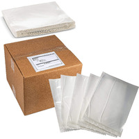 Clear Plastic Small Blank Envelope Pouch For Packing List - Return Label (Not For Standard Shipping Labels)  Documents Keeps Paper Safe While Shipping Size 4