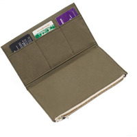 Moterm Canvas Zipper Pocket For Travelers Notebook  1 Insert Pouch Refill For Tn Accessories Standard Size Paper Card Holder Storage Bag (Olivegreen)