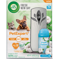 Air Wick Automatic Spray Starter Kit Fresh New Day Pet Fresh Cotton  Air Freshener  Essential Oils