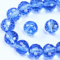 Dowarm 100Pcs 8Mm Crystal Glass Beads For Jewelry Making  Light Blue Faceted Crystal Beads For Crafts Bracelet Wind Chimes Suncatcher  #5003 Rondelle Spacer Beads  Loose Gemstones