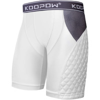 Koopow Adult Padded Sliding Shorts Men Slider Shorts Sliding Pads With Cup Pocket For Baseball  Football  Lacrosse  Hockey