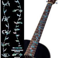Inlay Sticker Fret Markers For Guitars - Tree Of Life - Abalone Mix
