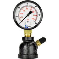 Carbo Instruments Gas Test Pressure Gauge 60 Pound  60 Psi / 400 Kpa  3/4
