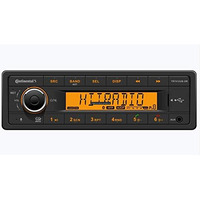 Vdo Continental Tr7412Ub-Or European Style 12V Radio Orange Display Bluetooth