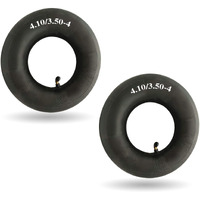 4.10/3.50-4 Inner Tube Tire 4.1/3.5-4 Heavy Duty Replacement Inner Tube For Hand Trucks  Dollies  Wheelbarrows  Tractors  Lawn Mowers  Trailers And More - 4.10 3.50-4 Tire Tube (2-Pack)