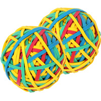 Amuu Rubber Band Ball 2 Pack About 300Pcs 4 Colors #33 Rubber Bands For Office School Home Strong Elastic Band Loop Office Supplies
