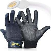 Friction Gloves - Ultimate Frisbee Gloves - Rubberized Palm & Fingers For Amazing Grip In All Conditions - Play Your Best In Any Weather - (Youth Small)