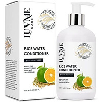 Luv Me Care Rice Water Hair Growth Conditioner 10 Fl Oz With Biotin  Rice Water For Hair Growth  Improve Strength  Volume  And Shine  Deep Conditioning For Dry  Frizzy  Or Curly Strands 1