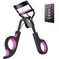 Kaasage Eyelash Curler With Pads - Lash Curler With 5 Extra Silicone Replacement Pads  Get Perfect Curl In 5 Seconds