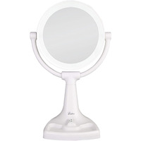 Zadro 11"" Fluorescent Lighted Makeup Mirror With 10X/1X Magnification And Tray