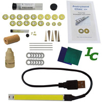 Instrument Clinic Flute Pad Kit With Leak Light  Pads Assembled In Usa! (Compatible With Yamaha Open Hole)