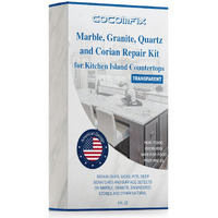 Quartz Countertop Chip Repair Kit. Marble And Granite Repair Kit.(Transparent) - Quickly Repair Countertop Chips And Cracks & Scratches. For Quartz  Granite  Marble And Other Natural Stone Surfaces.