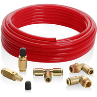 Hromee Air Line Service For Air Spring Suspension With Fittings  Schrader Valves And 20Ft Hose Air Bag Replacement Components