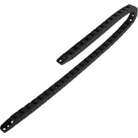 Lmioetool R18 7Mm X 7Mm(Inner H X Inner W) Black Plastic Cable Wire Carrier Drag Chain 1M Length For Cnc  With End Connectors - Bridge Type (Non-Openable)
