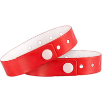 Ouchan Plastic Wristbands Red- 500 Pack Wristbands For Events Club Music Meeting Party
