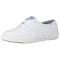 Keds Womens Champion Leather Sneaker  White  9 X-Wide Us