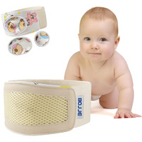 Umbilical Hernia Belt Baby Belly Button Band Infant Belly Wrap Truss Abdominal Binder For Children Kids Support Adjustable Navel Belly Band Newborn Umbilical Cord 15-20 Inch