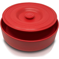 Ksev Tortilla Warmer Container With Lid (8.5""-Inch)  Microwave & Dishwasher Safe Tortilla Holder Server Box For Tortilla  Flour Taco  Chapati  Flat Breads