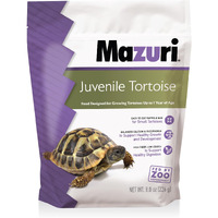 Mazuri | Juvenile Tortoise Food For Baby Tortoises | 8 Ounce (8 Oz) Bag