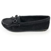 Minnetonka Women's Kilty Hardsole Moccasins 10 M Black