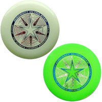 Discraft 175 Gram Ultra Star Sport Disc - 2 Pack (Green & Glow)