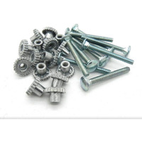 Dryfur Pet Carrier Metal Fasteners Nuts Bolts (1-3/4"" Long Bolts  12 Pack)