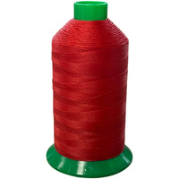 Serabond Bonded Polyester Thread 92 Uv Resistant Heavy Duty Sewing Thread 8 Oz Spool - Can Be Used On Home Sewing Machines (Red)