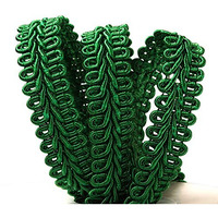 3/8"" X 10 Yards Emerald Gimp Braid Trim