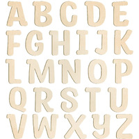 She Love 6 Inch Wooden Letters 26Pcs Wooden Alphabet Letter For Crafts Unfinished Wood Letters For Home Wall Decor Kids Arts Painting Diy Learning