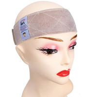 Gex Wig Grip Band Flexible Velvet Scarf Head Hair Band Wig Band With Adjustable Fastern (Beige)