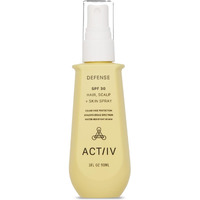 Actiiv Defense Spf 30 Hair  Scalp + Skin Spray | Protects Hair & Scalp From Uv Damage  Maintains Scalp Health  Lightweight Non-Greasy Formula  Water-Resistant Plant-Based  All Hair Types  3 Oz