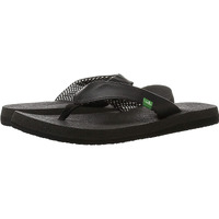 Sanuk Women's Yoga Mat Sandal  Ebony  8 M Us