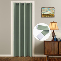 Sage Green Tapestry Curtains For Spring Decor Kitchen Door Screen Divider Doorway Laundry Room Curtains For Bathroom Pantry Bedroom Living Dining Bath/Shower Aesthetic 80 Inch Length Light Green