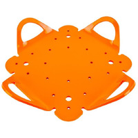 Malta Dynamics 4-Way Anchor Plate With 4 Connection Points  Powder Coated Steel Anchor For Wood  Metal  Or Concrete Roofs  Osha/Ansi Compliant