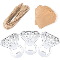 Awtlife 24 Pcs Vintage Diamond Bottle Opener For Wedding Party Favors