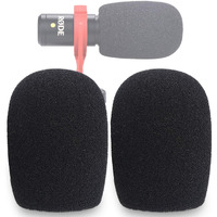 Sunmon Videomicro Windscreen Foam Cover  Windscreen Pop Filter For Rode Videomicro Me Mini-Shotgun Microphone (2 Pack)