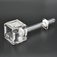Yqsdg Acrylic Transparent Mini Ant Nest Glass Nest Tube Farm Experiment Small Colony Feeding Area Ant Observation Science 50X50X50Mm