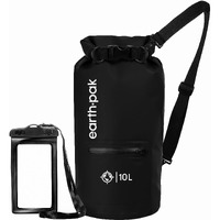 Earth Pak - Waterproof Dry Bag With Front Zippered Pocket Keeps Gear Dry For Kayaking  Beach  Rafting  Boating  Hiking  Camping And Fishing With Waterproof Phone Case