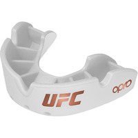 Opro Bronze Level Adult And Junior Sports Mouthguard With Case And Fitting Device  Kids Gum Shield For Ufc  Mma  Boxing  Bjj And Other Combat Sports (Ufc White  Youth)
