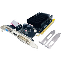 Qthree Radeon Hd 5450 Graphics Card 2Gb Gddr3 64 Bit Dvi Hdmi Vga Low Profile Video Card For Pc Computer Gpu Pci Express X16 Directx 11 2 Monitors Support