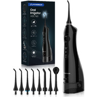 Hangsun Water Flossers Professional For Teeth Cordless Portable Dental Oral Irrigator Hoc760 300Ml Rechargeable Ipx7 Waterproof Water Teeth Cleaner Picks For Home Travel With 8 Jet Tips