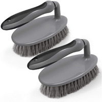 Mrsiga Heavy Duty Scrub Brush With Comfortable Grip  Cleaning Brush For Bathroom  Shower  Sink  Floor  2-Pack