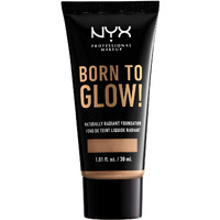 Nyx Professional Makeup Born To Glow Naturally Radiant Foundation  Medium Coverage - Tan