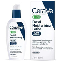 Cerave Facial Moisturizing Lotion For Nighttime  Ultra Lightweight  3 Oz  3 Ounces