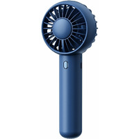 Gaiatop Mini Portable Fan  Powerful Handheld Fan  Cute Design 3 Speed Personal Small Desk Fan With Base  Lightweight Makeup Usb Rechargeable Fan For Stylish Girl Women Travel Indoor Outdoor Navy Blue