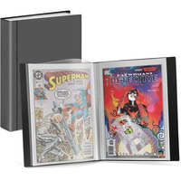 Dunwell Comic Book Storage Album - For Current  Silver Age  Regular Comics Bagged And Boarded  Binder With 6 Super Heavyweight Sleeves  Clear View Cover And Spine  Acid-Free  Gift For Comic Collectors