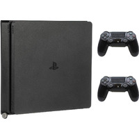 Humancentric Ps4 Mount For Ps4 Slim + 2 Controller Mounts Bundle | Mount On The Wall Or On The Back Of The Tv | Patent Pending