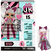 L.O.L. Surprise! Lol Surprise Jk Mini Fashion Doll Diva With 15 Surprises Including Dress Up Doll Outfits  Exclusive Doll Accessories - Gifts For Girls And Mix Match Toys For Kids 4-15 Years
